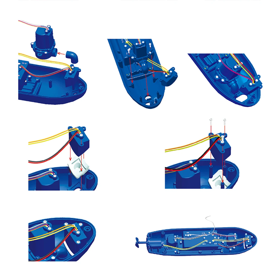 Забавная радиоуправляемая мини подводная лодка 6 каналов дистанционного управления под водой корабль радиоуправляемая лодка модель Детский развивающий ствол игрушка подарок для детей
