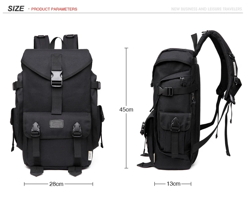 OZUKO, Большой Вместительный рюкзак для путешествий, мужской рюкзак, 15,6 дюймов, для ноутбука, компьютера, повседневный Школьный рюкзак, рюкзак для путешествий, Bolsa Mochila
