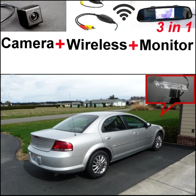 3 In1 Special Rear View Camera Wireless Receiver Mirror Monitor 3 In1 Special Rear View Camera Wireless Receiver Mirror Monitor Bcakup Parking System For Chrysler Sebring 2007 2017