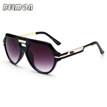 BELMON солнцезащитные очки Для мужчин Для женщин модные роскошные Брендовая Дизайнерская обувь негабаритных солнцезащитные очки для мужчин дамы UV400 Оттенки Óculos de sol RS815