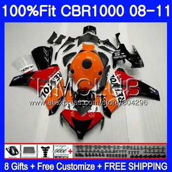 

Repsol orange Injection For HONDA CBR1000 RR CBR1000RR 08 09 10 11 70HM2 CBR 1000 RR CBR 1000RR 2008 2009 2010 2011 Fairing kit