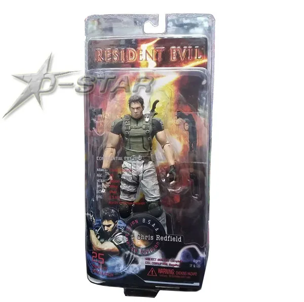 

Free Shipping NECA 7" Resident Evil 5 Chris Redfield Boxed 18cm PVC Action Figure Collection Model Doll Toy Gift