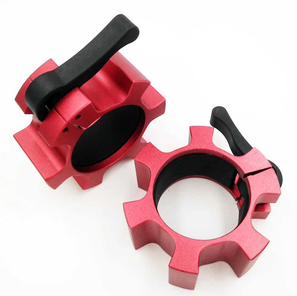 1 Pair Brand Standard Barbell Clamp Collar Clip Lock Weight lifting Bar