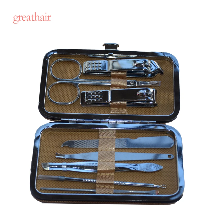 

8 in 1 Manicure Set Beauty Tools Sets Professional Nail Clipper Kit Utility Pedicure Scissors Tweezer Knife Ear Pick Nails Art