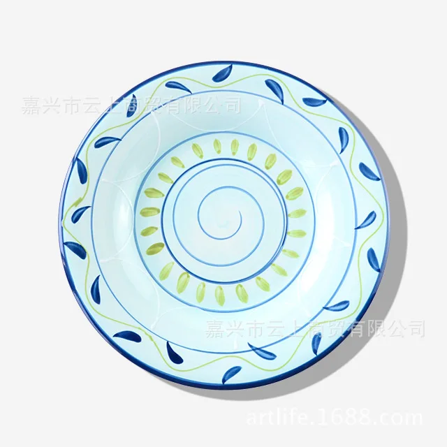 

Hand-painted ceramic tableware snack plate 8.5 inches 0 dinner plate the household decoration plate hanging dish hanging flowers