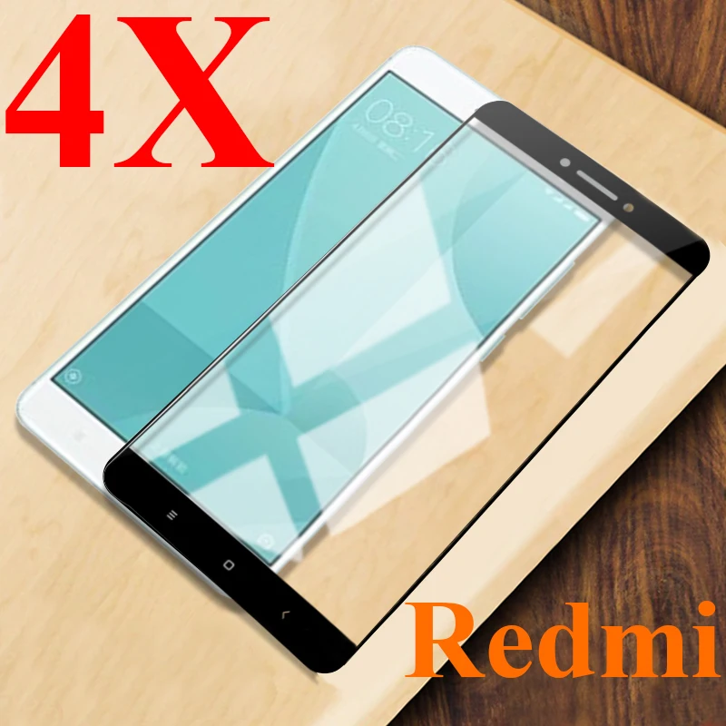 Бронированное Защитное стекло для Ksio mi 4X Xiao Red 4A Xio 4 X A закаленное красное экрана 4x