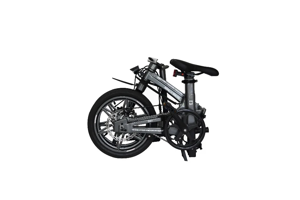 Discount electric bicycle magnesium alloy folding bike 16inch mini size lithium battery 36v 250w light weight disc brake CE certificated 3