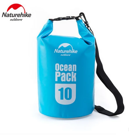 Naturehike открытый водонепроницаемый спортивные сумки 5L/10L 500D океан водонепроницаемая сумка FS15M005-J FS15M010-J - Цвет: blue 10L
