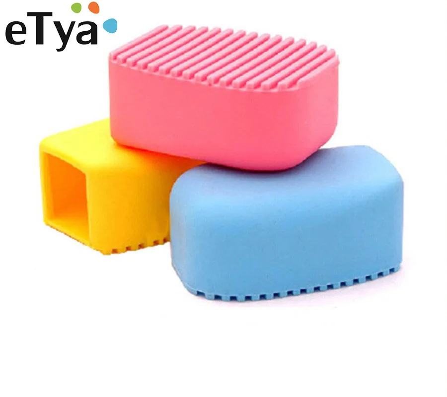 

New Silicone Hand-held Cleaning Brush Makeup Cleaner Washing Scrubber Tool Laundry Soap Brushes Household Cleaning Tools