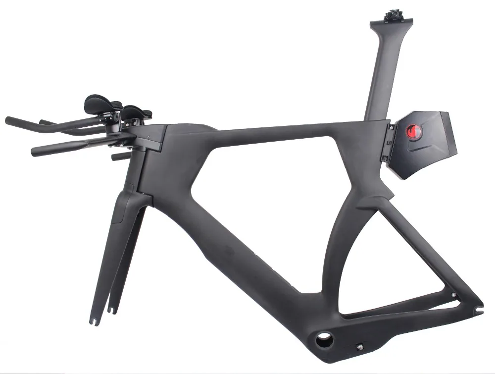 Best ICAN carbon Time Trail TT012 Frame/Fork/Seatpost/Headset/Handlebar/brake caliper/ Stem/tool box BB386 UD matte 3