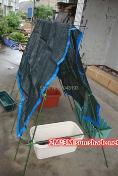 

sun shade net Black mesh network shading 75% 2*3m HDPE edge Prevent bask Vegetable shed interior balcony Plant gardening outdoor
