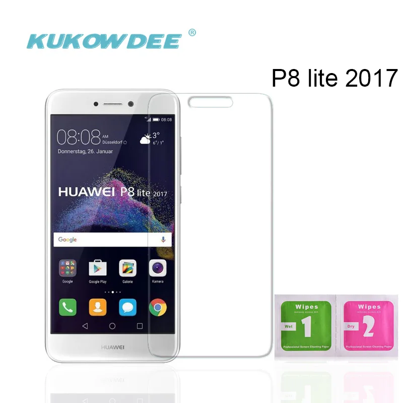 2 шт. закаленное стекло для Huawei P8 lite 2017 P9 P10 Plus Honor 9 Защитная пленка экрана 7 4C 4X