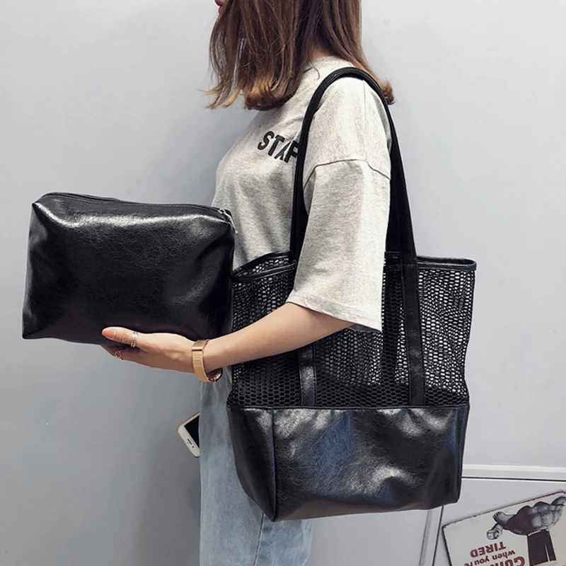 

Bag women New large capacity handbag Korean version of the wild single shoulder mother bag Fashion tote bag