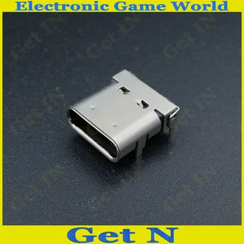 

New Type C USB Female Jack C USB Power Connector Charge Dock port Plug Hot 10pcs/lot