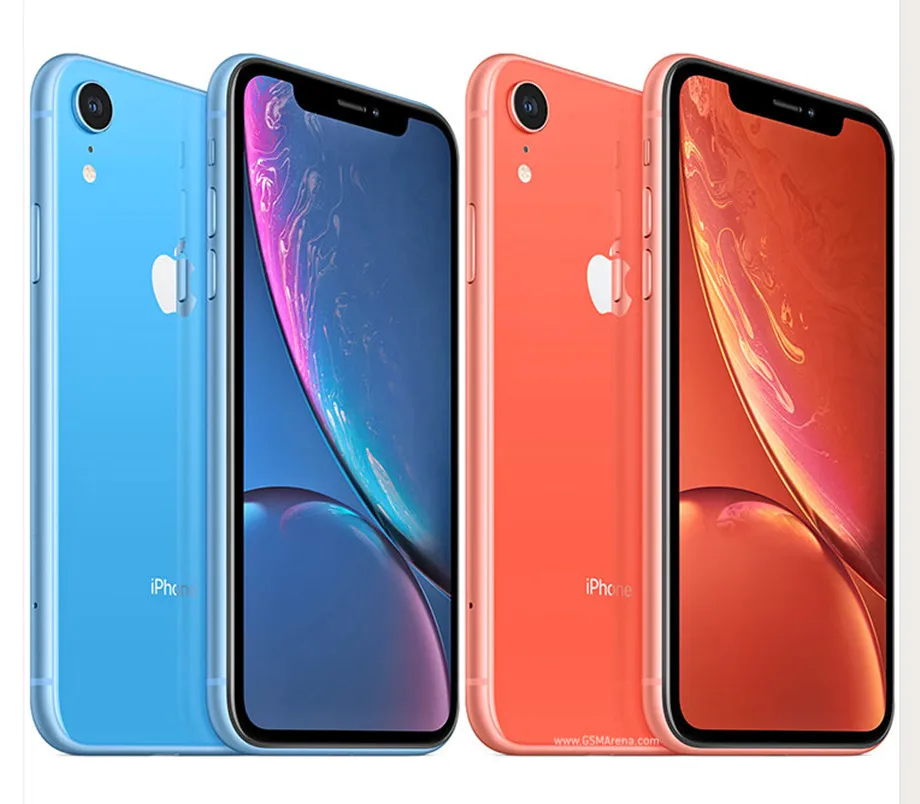 Apple iPhone XR ram 3 ГБ rom 64 Гб/128 ГБ/256 ГБ разблокированный мобильный телефон LTE 6," Hexa Core IOS 12 МП отпечаток пальца лица ID NFC