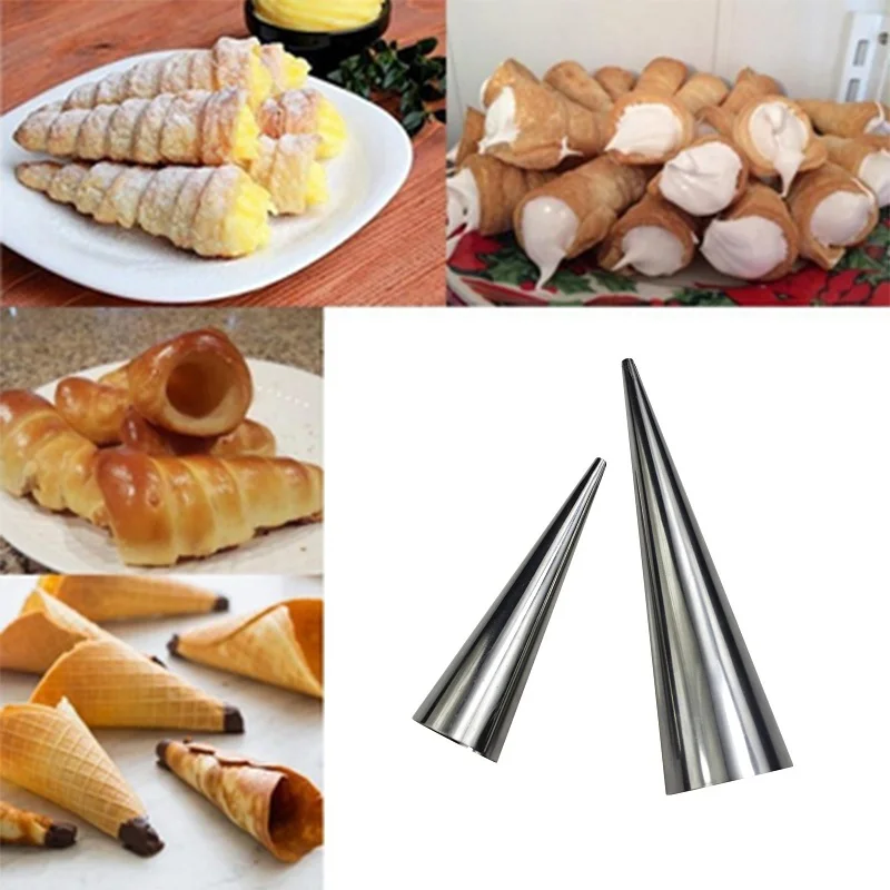 Buy 1Pc Kitchen DIY Baking Cones Stainless Steel Baked