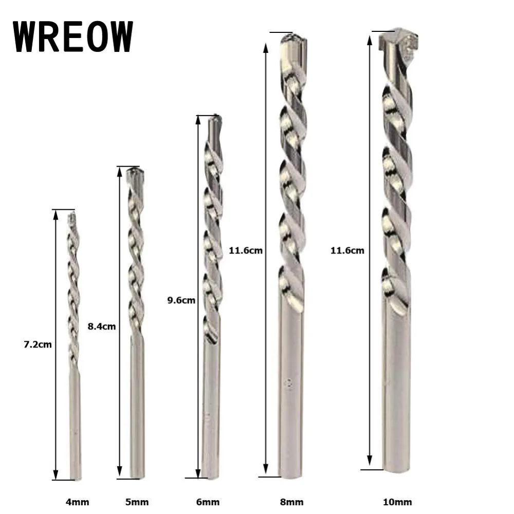 Hot Selling 5pc Nickel Plating Round Shank Wall Cement Alloy Impact