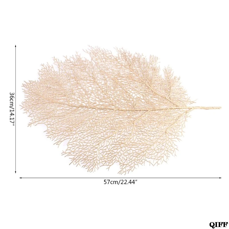 Столовые приборы для обеденного стола подставки в виде листьев лотоса имитация растений ПВХ чашки журнальный столик коврики домашний декор JUN06