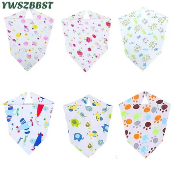 

5pc/lot Baby Bibs 100% Cotton Bibs for Baby Triangle Head Scarf Boy Kerchief Girl Bandana Dribble Bib