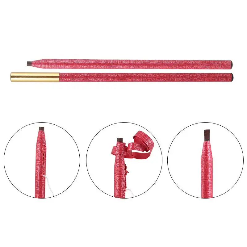 12 шт./компл. карандаш для бровей Rose Pull тату водостойкая долговечная Косметика 5