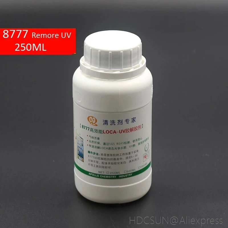 Pаспродажа Эффективный 8222 8333 8777 250 мл поляризатор для пленки ОСА удаление жидкостей samsung Mac ремонт клеевой раствор чистящая жидкость