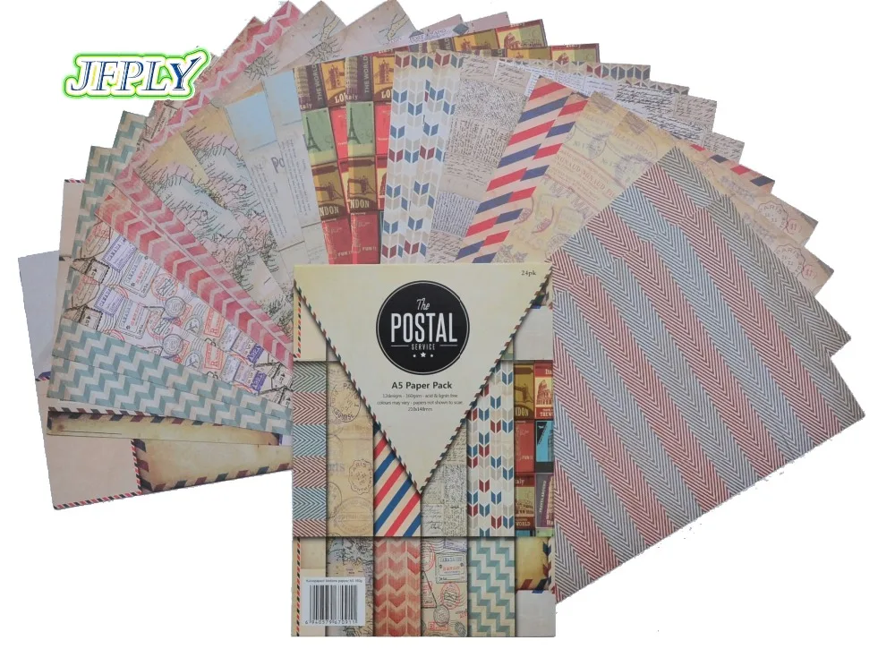 

DIY Photo Album Scrapbooking set Decorative Papers Background paper Craft paper A5 Single Side Printed 24pcs/Set