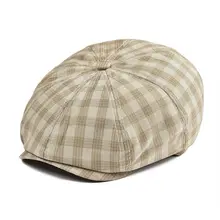 Voboom летняя кепка газетчика Для мужчин Для женщин без каблука Кепки в клетку окна Гэтсби таксист головной убор для водителя Ретро берет в стиле винтаж Boina 103