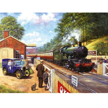 

Full Square 5D DIY Diamond Painting "Steam Train Scenery"3D Daimond Embroidery Painting Cross Stitch Kids Gift LE01525