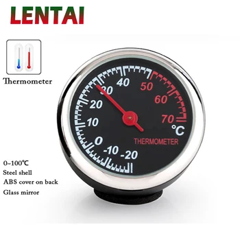 

LENTAI Mini Car Digital Clock Auto Watch Thermometer Hygrometer For Lada Toyota Corolla c-hr Avensis RAV4 Auris Honda Civic 2017