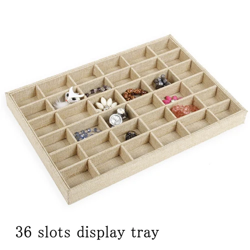 Mordoa стенд шоу Коробка органайзер кольцо браслет серьги - Цвет: 36 slot display tray