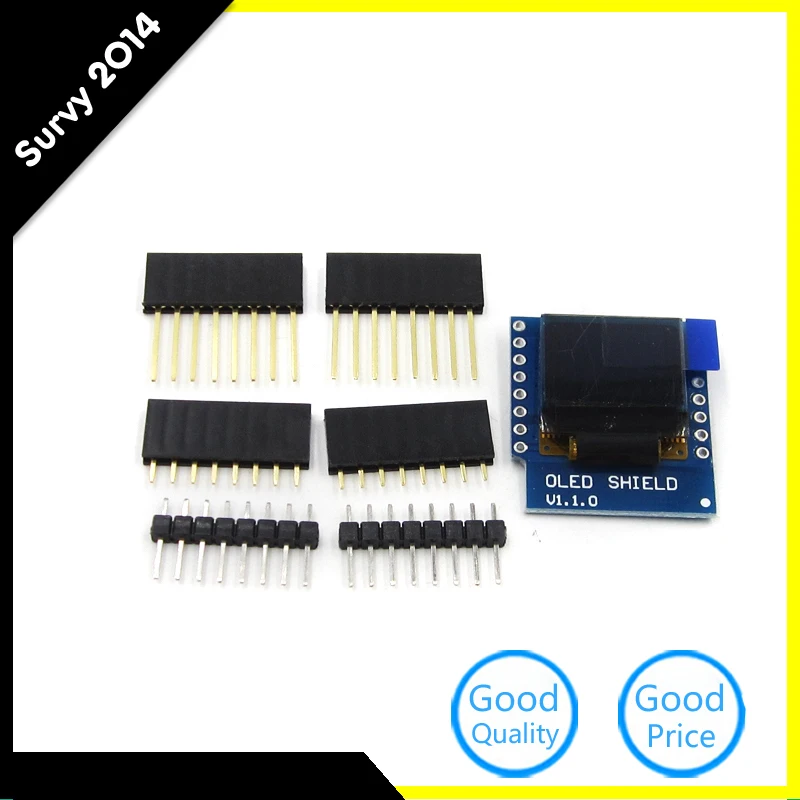 0 66 inch For Wemos Oled 64X48 IIC I2C LCD OLED LED Dispaly Shield for Arduino