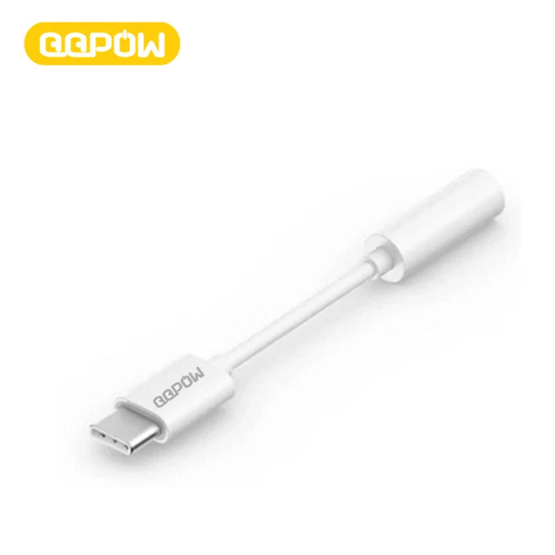 Qqpow USB C штекер 3.5 мм для наушников женский AUX конвертер кабель Для Sansumg Galaxy S8 плюс