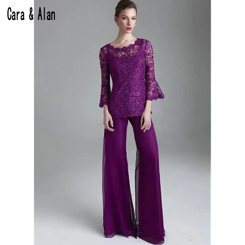 purple dinner gown