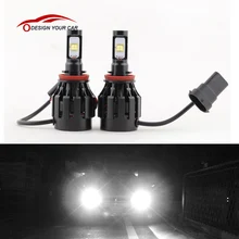 Автомобиль-Стайлинг 2 шт./лот 30 Вт/лампы 6000lm Авто H8 LED Фары для автомобиля лампа белого лампы все в одном алюминий сплав 360 градусов DC 12-24 В