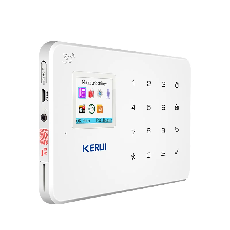 KERUI 1 7 дюймов TFT цветной экран G183 Беспроводная GSM 3G 4G сигнализация системы домашней