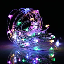  5V USB string led lights 10M 33ft 100led powered outdoor Warm white RGB copper wire christmas festival wedding party decoration