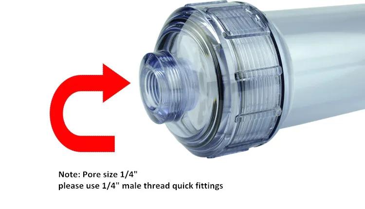 Диаметр " x L 10" пустой прозрачный встроенный многоразовый фильтр-картридж, совместимый с любой системой RO или RO+ DI
