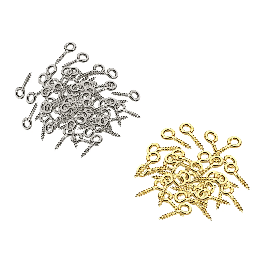 400x Multicolor Screw Eye Pins Eyelets Screw for Keychain Jewelry Assortment