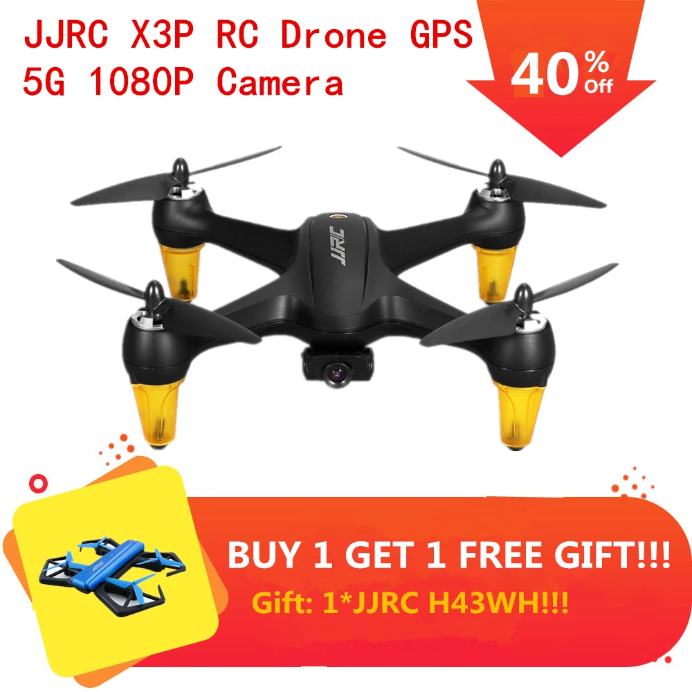 

RC Drones JJRC X3P GPS Drone with Camera HD 5G Brushless Quadrocopter Altitude Hold Follow Quadcopter VS SJRC F11