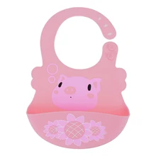 Водонепроницаемые детские нагрудники силиконовые Милые Мультяшные мягкие детские слюнявчики для кормления