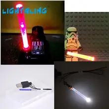 Lightaling LED light up Sabre De Luz de Star Wars Darth Vader Figuras Modelos de Blocos Brinquedos Compatíveis com a Famosa Marca