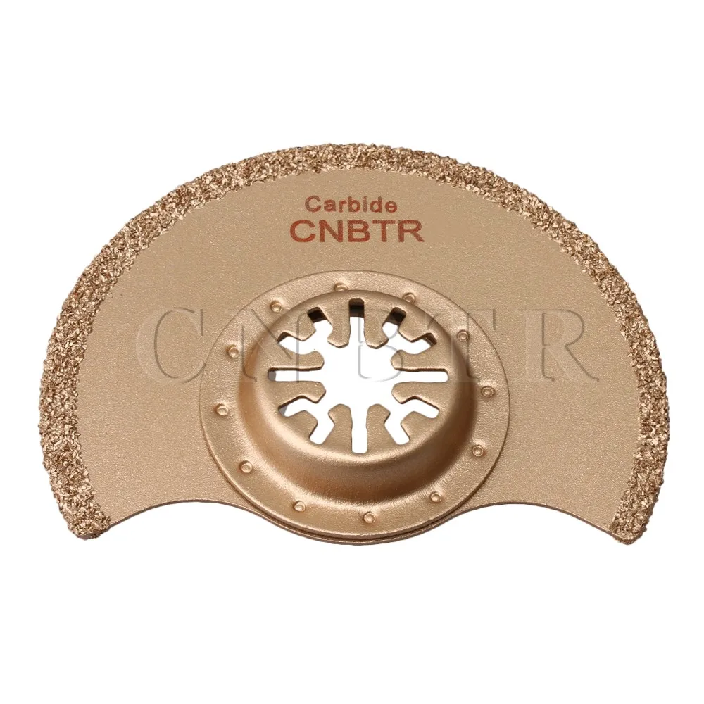 CNBTR 88 мм желтый потайной головкой Универсальный карбидный абразив полукруг пилы