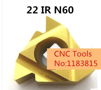 

10pcs 22 IR N 60 ,INTERNAL threaded turning Insert,Coating General Type partial profile 60 degree Cutting Steel,PITCH 3.5&6.0