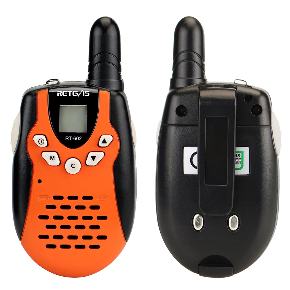 2 шт. Retevis RT602 детей Walkie Talkie ЕС плагин для детей мини двухстороннее радио 0,5 Вт PMR 8 Каналы PTT с Перезаряжаемые Батарея