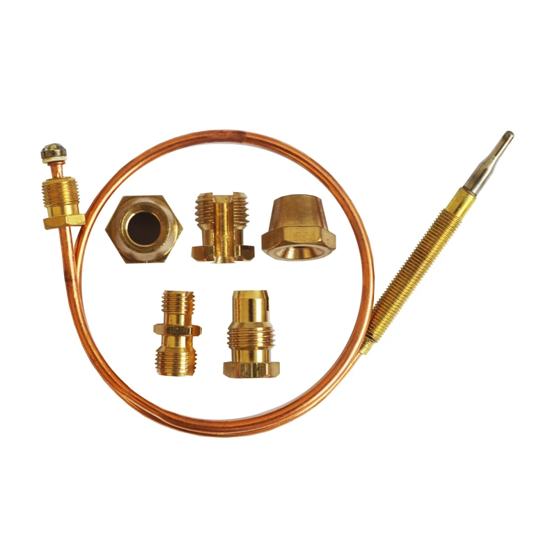 Gas Thermocouple,Gas Stove Universal Thermocouple Fireplace Replacement Kit Adaptors 