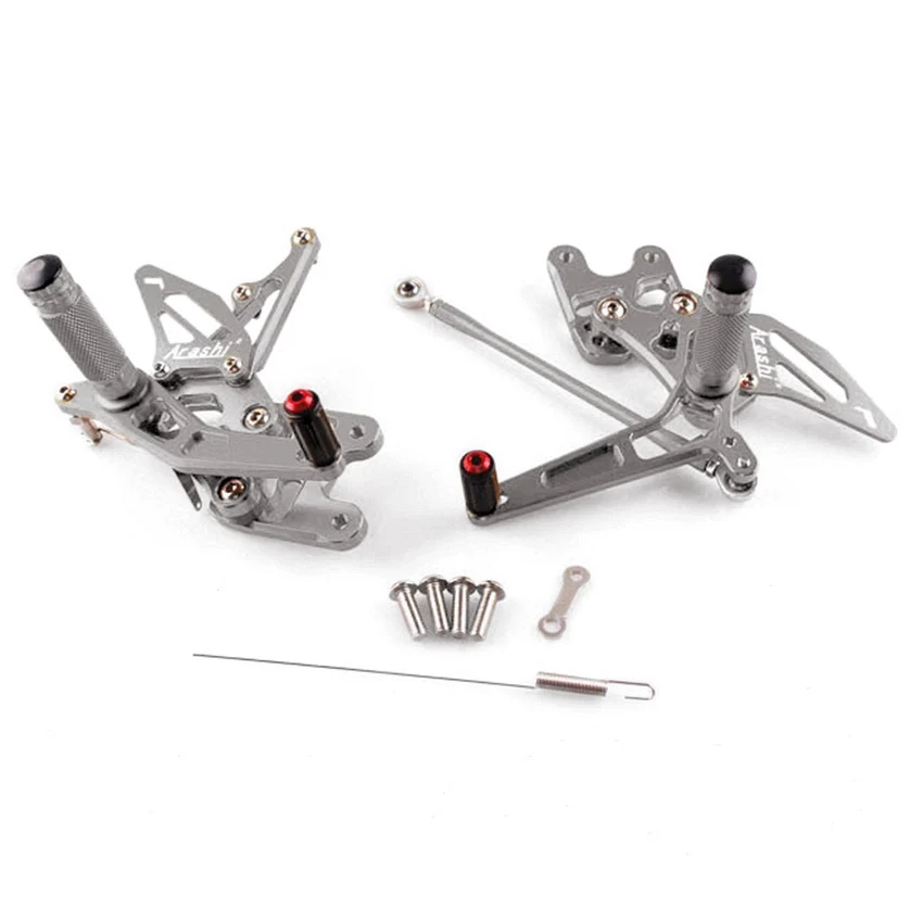 

Adjustable Rearset Foot Pegs For Suzuki GSXR1000 2007 2008 Motorcycle Gray