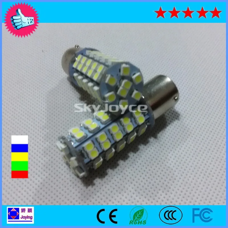 Новинка 2016 2X белая светодиодсветильник лампа 1156 BA15S p21w 68SMD1210 автомобильный