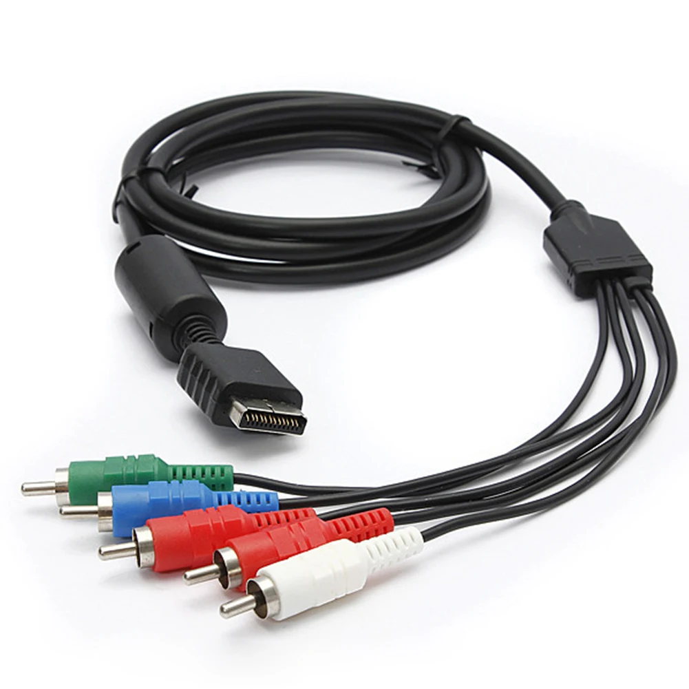 

140cm Component 5RCA AV AUDIO VIDEO HD TV Cable For 1 2 3 PS2 PS1 Controller Console