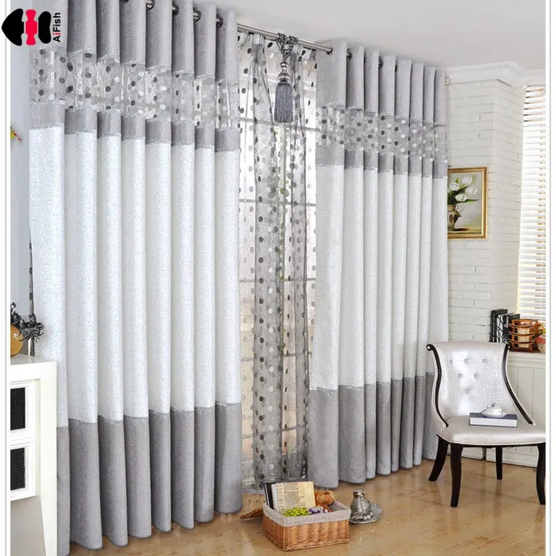 Cortinas de chenilla modernas de lujo con costura de Nido de Pájaro dormitorio sala de estar café ventana francesa tratamiento Cortinas WP221C Cortinas de chenilla modernas de lujo con costura de Nido de Pájaro dormitorio sala de estar café ventana francesa tratamiento Cortinas WP221C