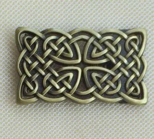 

Fashion western belt buckle with Broze Color